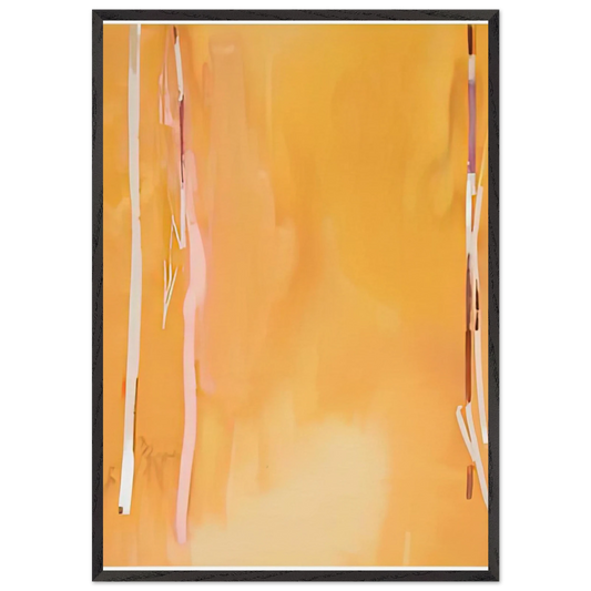 Harvest II 1975- - Helen Frankenthaler 70x100 cm / 28x40 inches Framed Art Print – Black Wooden Frame