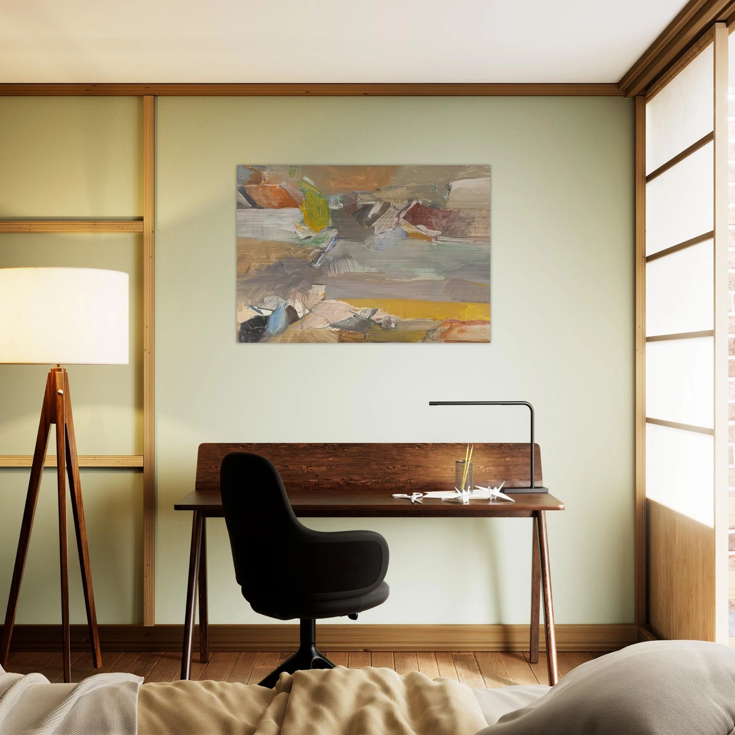 Berkeley #46 - Richard Diebenkorn Brushed Aluminum Print - 70x100 cm / 28x40 inches | Richard Diebenkorn Aluminum Print | Richard Diebenkorn Prints