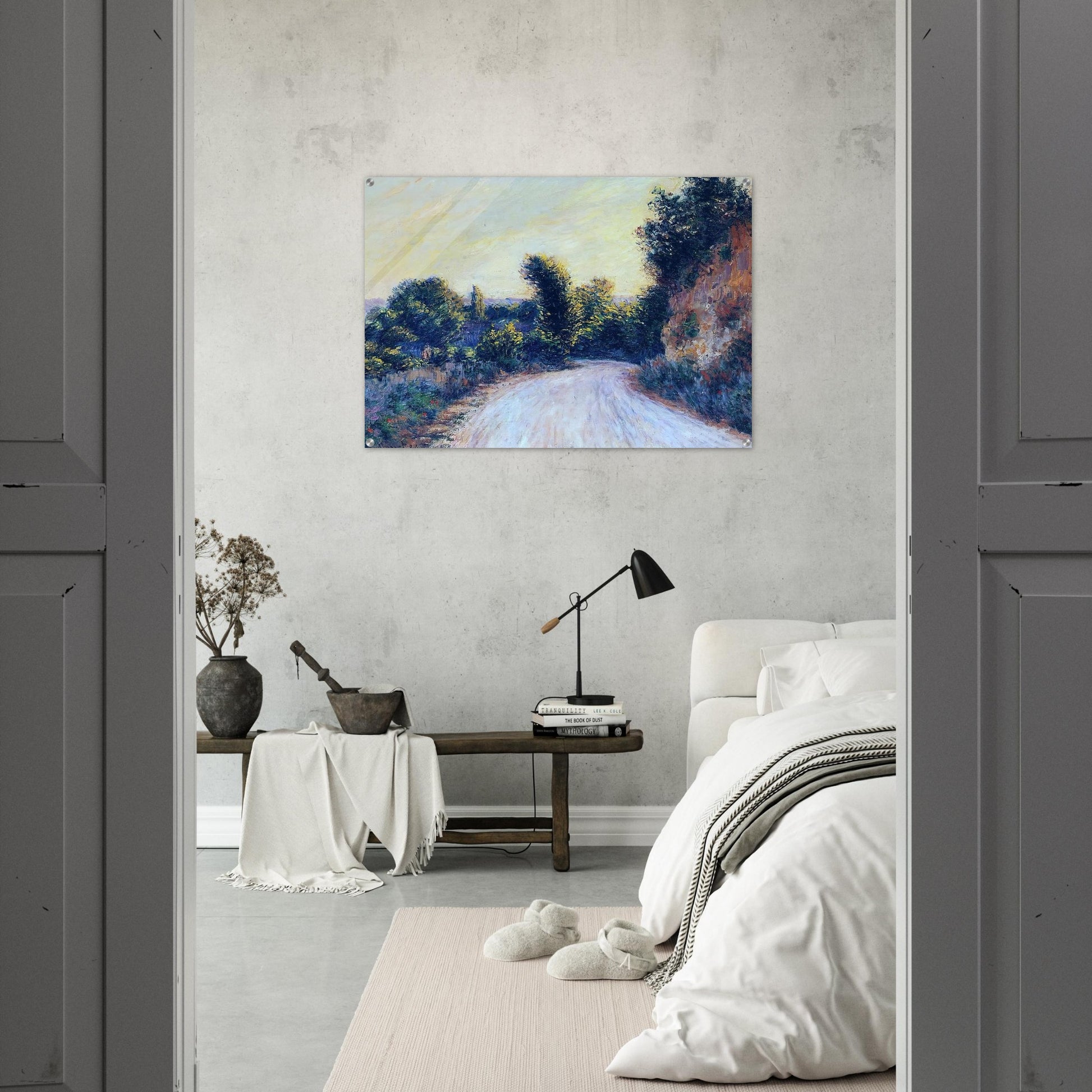Road near Giverny - claude monet Acrylic Print - 70x100 cm / 28x40″ inches