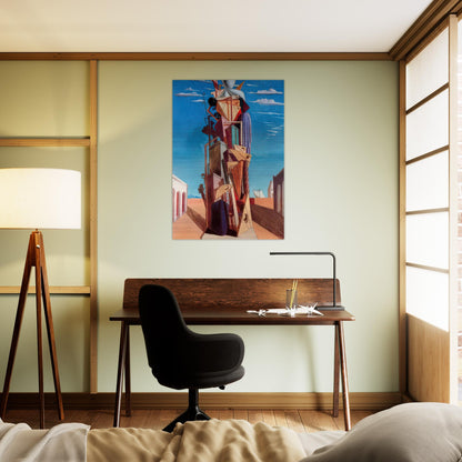 THE GREAT MACHINE 1925 - Giorgio de Chirico Brushed Aluminum Print - 70x100 cm / 28x40 inches | Giorgio de Chirico Aluminum Print | Giorgio de Chirico Prints