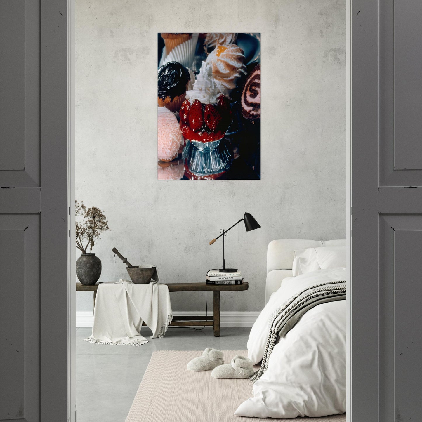 STRAWBERRY TART SUPREME 1974 - Audrey Flack Brushed Aluminum Print - 70x100 cm / 28x40 inches | Audrey Flack Aluminum Print | Audrey Flack Prints