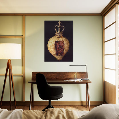 THE ROYAL HEART - Salvador Dali Brushed Aluminum Print - 70x100 cm / 28x40 inches | Salvador Dali Aluminum Print | Salvador Dali Prints
