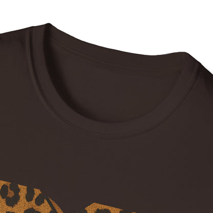 Vintage MTV T-Shirt mit Leopardenmuster, Retro-Musik- und Fernseh-Look der 80er und 90er Jahre, Unisex-Rock-Shirt mit Tiermotiv
