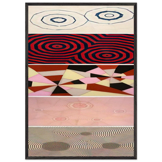 THE FABRIC WORKS BOARD - Louise Bourgeois 70x100 cm / 28x40 inches Framed Art Print – Black Wooden Frame