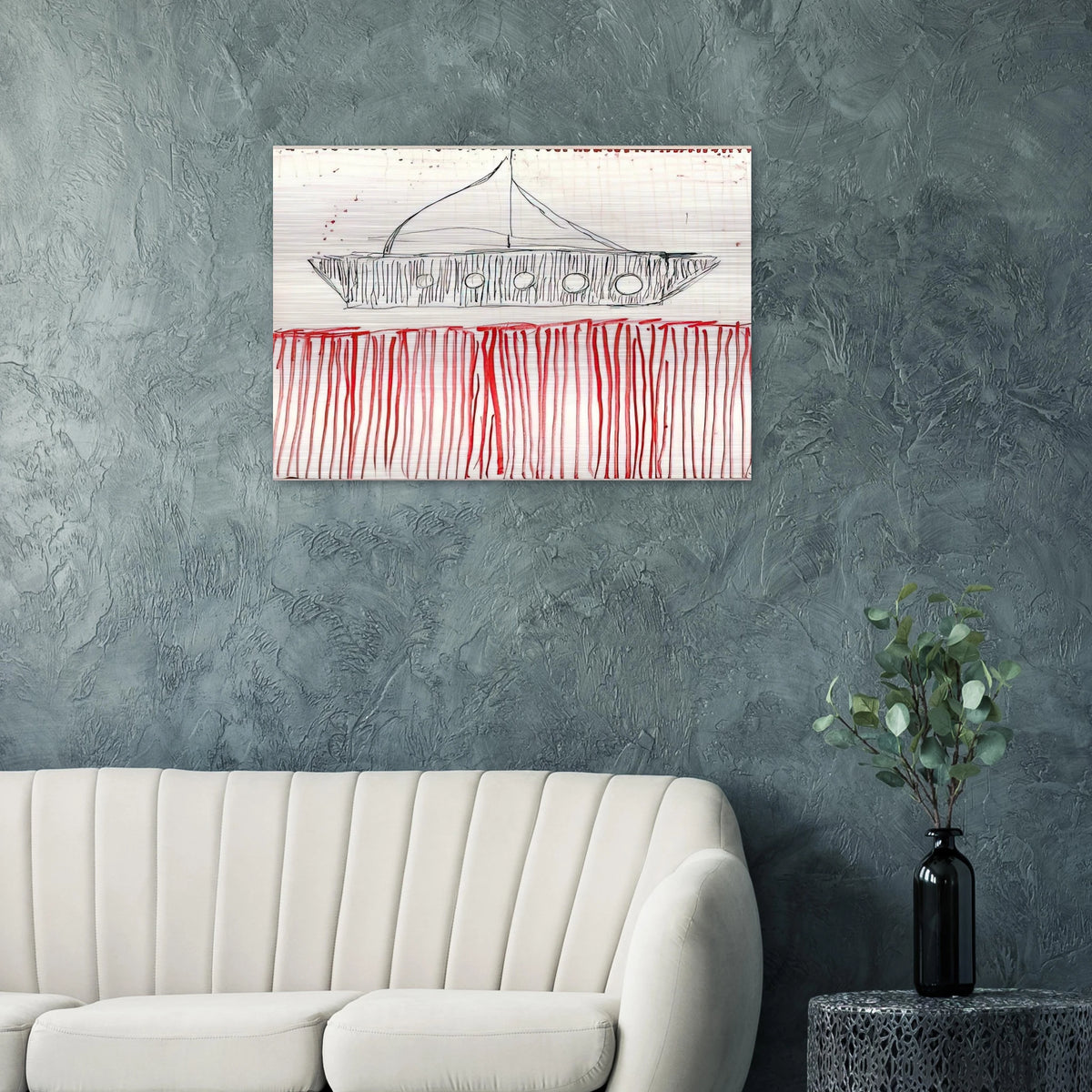 BE CALME OCTOBER 1ST 31ST 2004 0 - Louise Bourgeois Brushed Aluminum Print - 70x100 cm / 28x40 inches | Louise Bourgeois Aluminum Print | Louise Bourgeois Prints