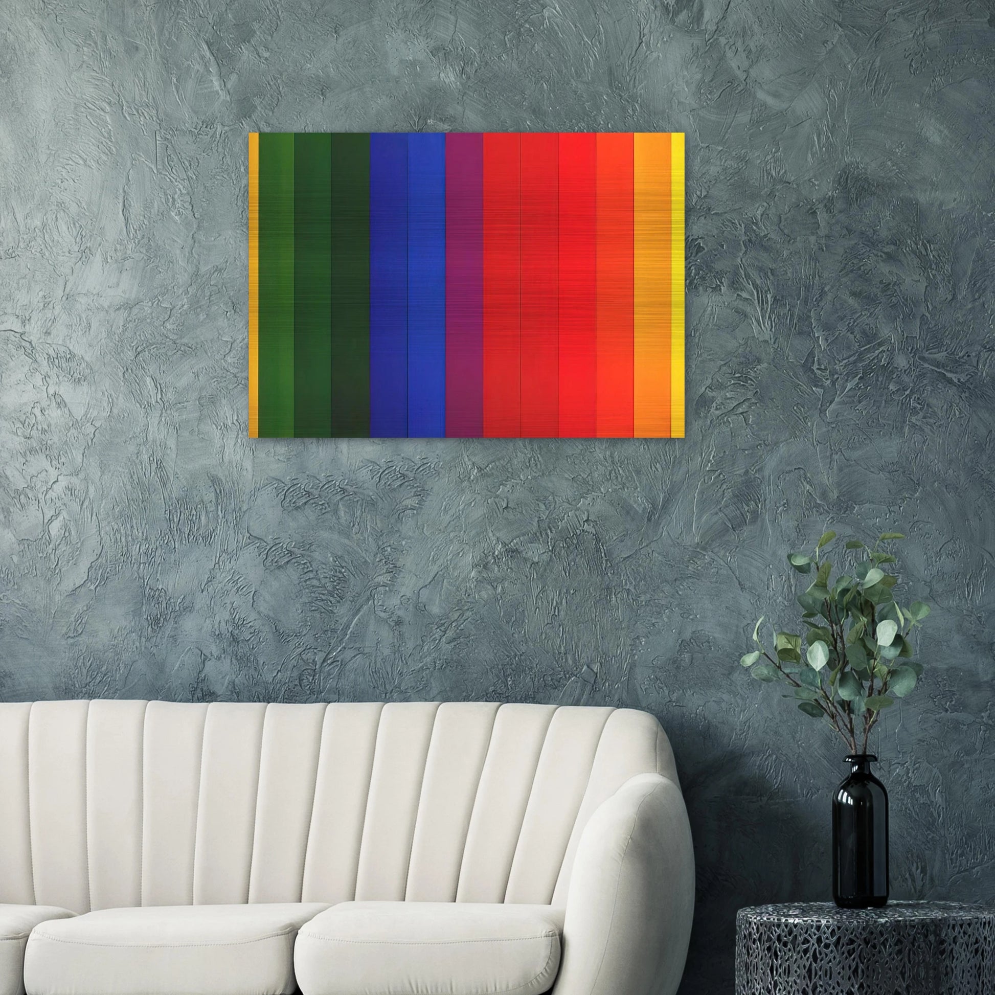 Spectrum III - Ellsworth Kelly Brushed Aluminum Print - 70x100 cm / 28x40 inches | Ellsworth Kelly Aluminum Print | Ellsworth Kelly Prints