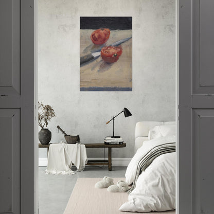 Knife  Tomato I - Richard Diebenkorn Brushed Aluminum Print - 70x100 cm / 28x40 inches | Richard Diebenkorn Aluminum Print | Richard Diebenkorn Prints