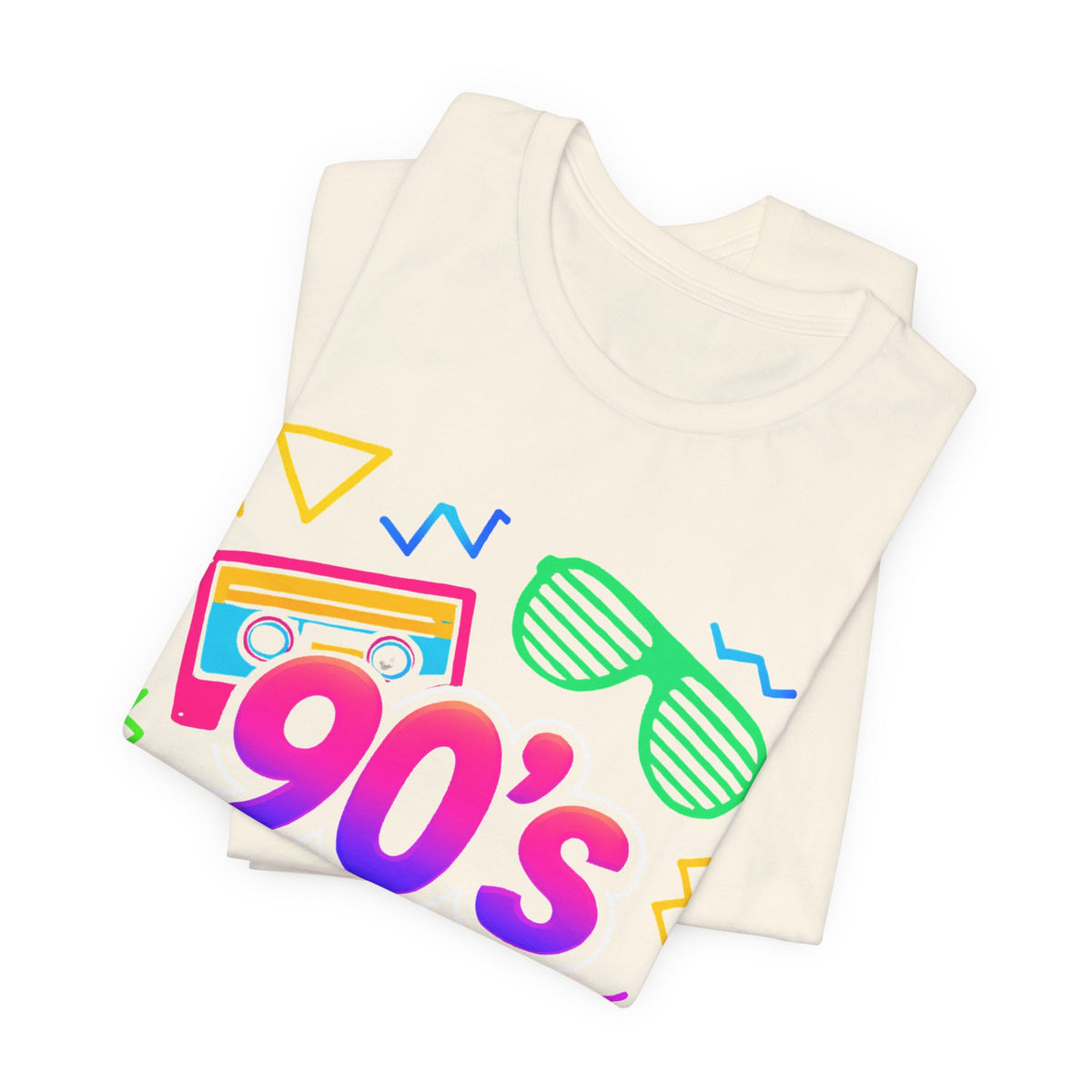 Oldschool-Musik der 90er – Arcade-Vibes. Klassischer 90er-Jahre-Vintage-Look. Retro-T-Shirt „I Heart The Nineties“ aus den 90ern.