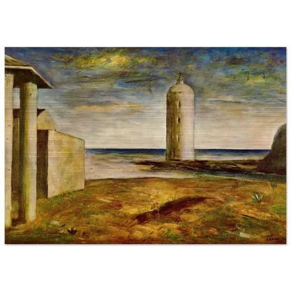 EL FARO 1928 - Carlo Carra Brushed Aluminum Print - 70x100 cm / 28x40 inches | Carlo Carra Aluminum Print | Carlo Carra Prints