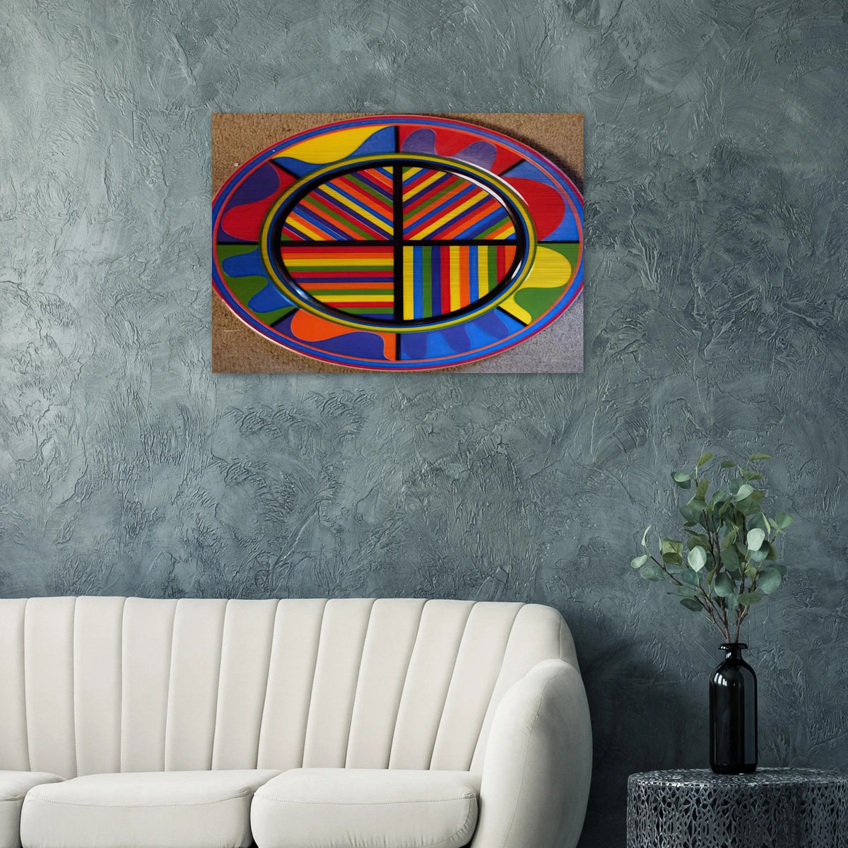 Lines in Four Directions - Sol LeWitt Brushed Aluminum Print - 70x100 cm / 28x40 inches | Sol LeWitt Aluminum Print | Sol LeWitt Prints