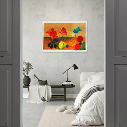 Flores e Frutas - 2003 - Aldemir Martins Brushed Aluminum Print - 70x100 cm / 28x40 inches | Aldemir Martins Aluminum Print | Aldemir Martins Prints