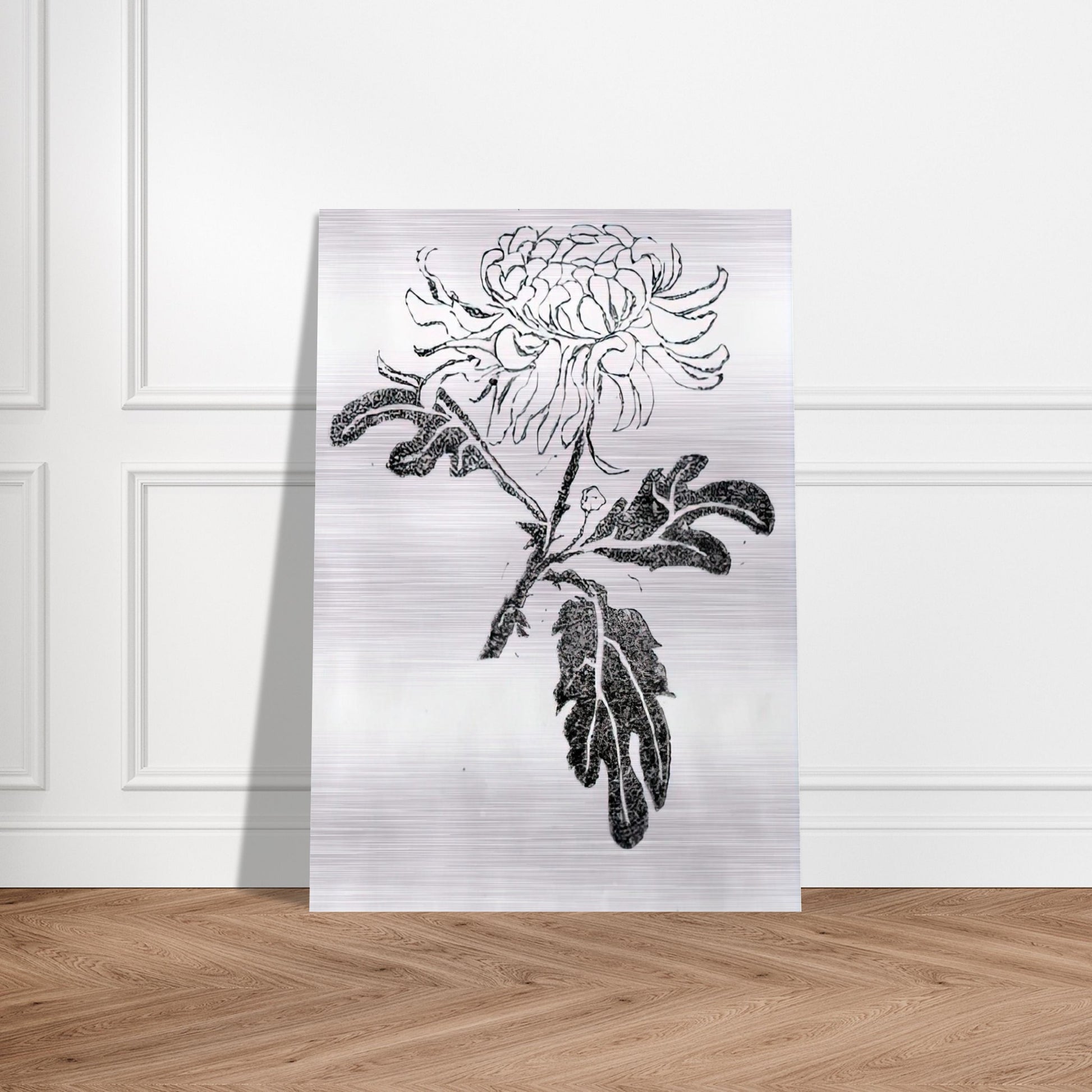 CHRYSANTHEMUM - MC Escher Brushed Aluminum Print - 70x100 cm / 28x40 inches | MC Escher Aluminum Print | MC Escher Prints | Maurits Cornelis Escher Prints