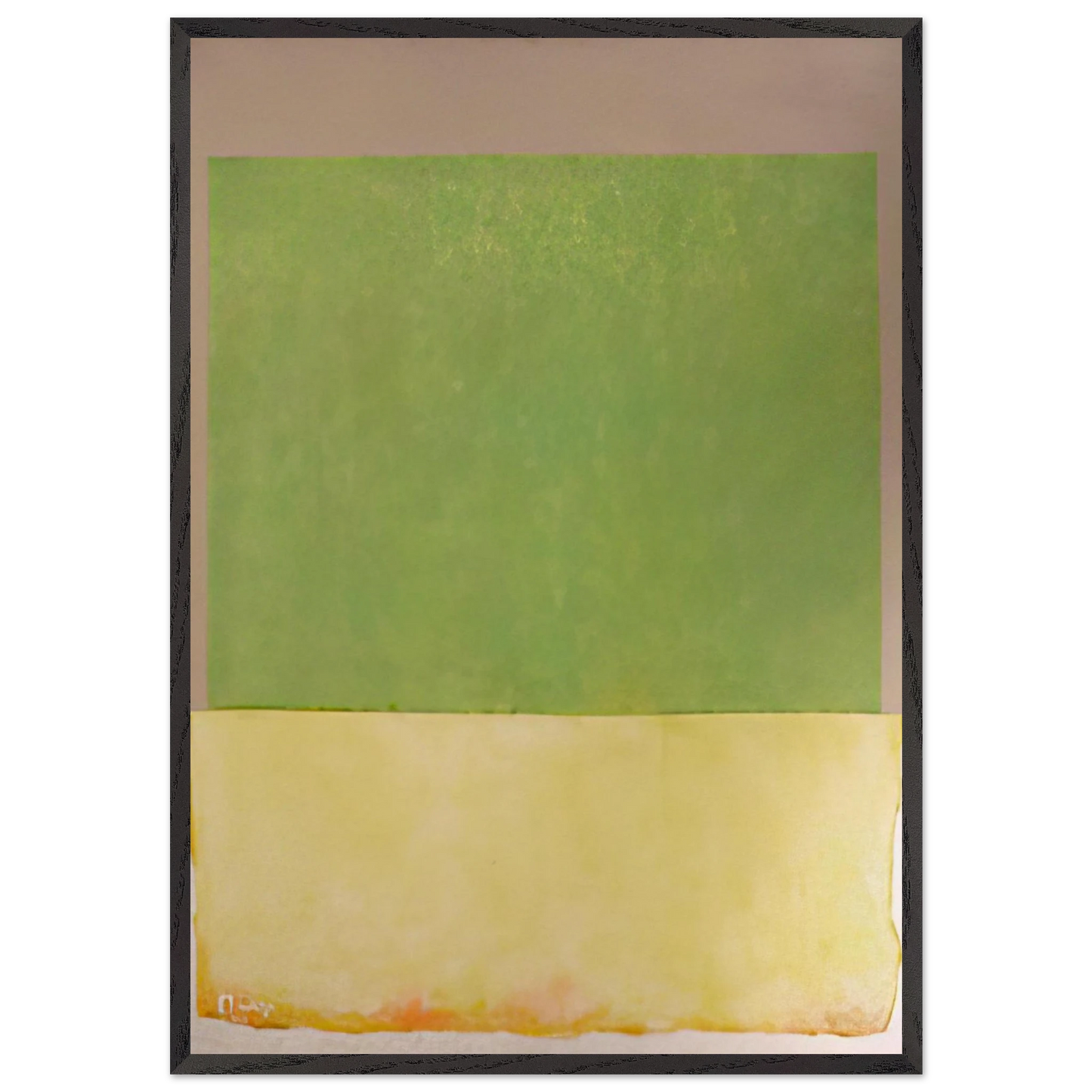Sunbox - 1966 - Theodoros Stamos 70x100 cm / 28x40 inches Framed Art Print – Black Wooden Frame