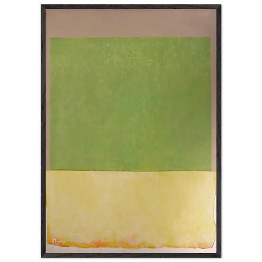 Sunbox - 1966 - Theodoros Stamos 70x100 cm / 28x40 inches Framed Art Print – Black Wooden Frame