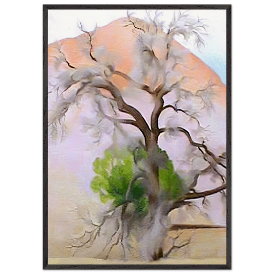 Pinons with Cedar - Georgia OKeeffe 70x100 cm / 28x40 inches Framed Art Print – Black Wooden Frame