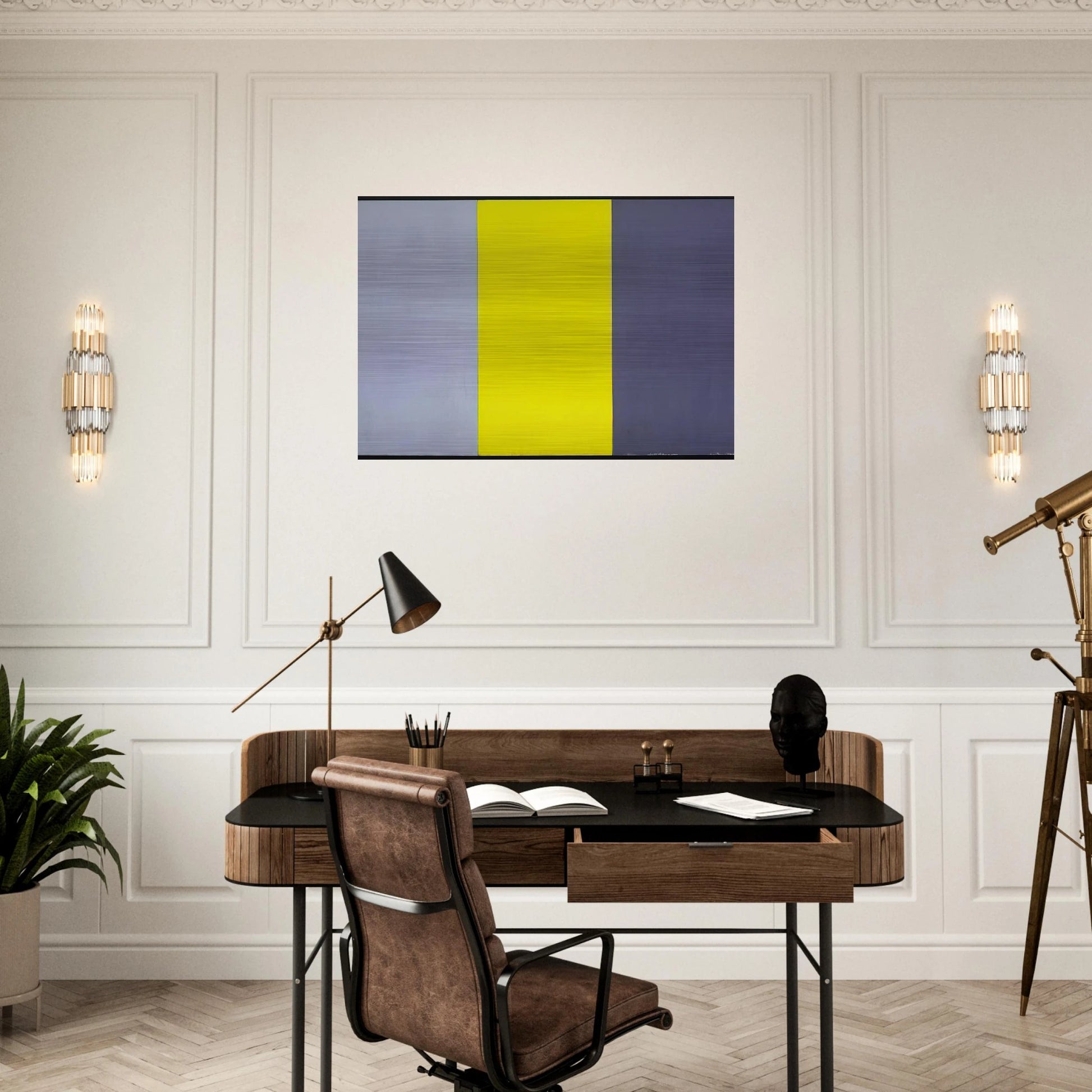 Summer Table - 1972 - Brice Marden Brushed Aluminum Print - 70x100 cm / 28x40 inches | Brice Marden Aluminum Print | Brice Marden Prints