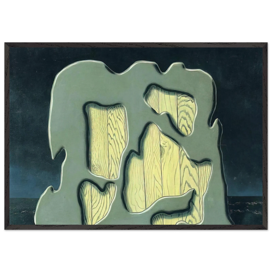 IMP OF THE PERVERSE 1927 - Rene Magritte 70x100 cm / 28x40 inches Framed Art Print – Black Wooden Frame