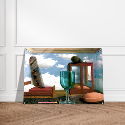PERSONAL VALUES 1952 - Rene Magritte Acrylic Print - 70x100 cm / 28x40″ inches | Rene Magritte Wall Art | Rene Magritte Prints