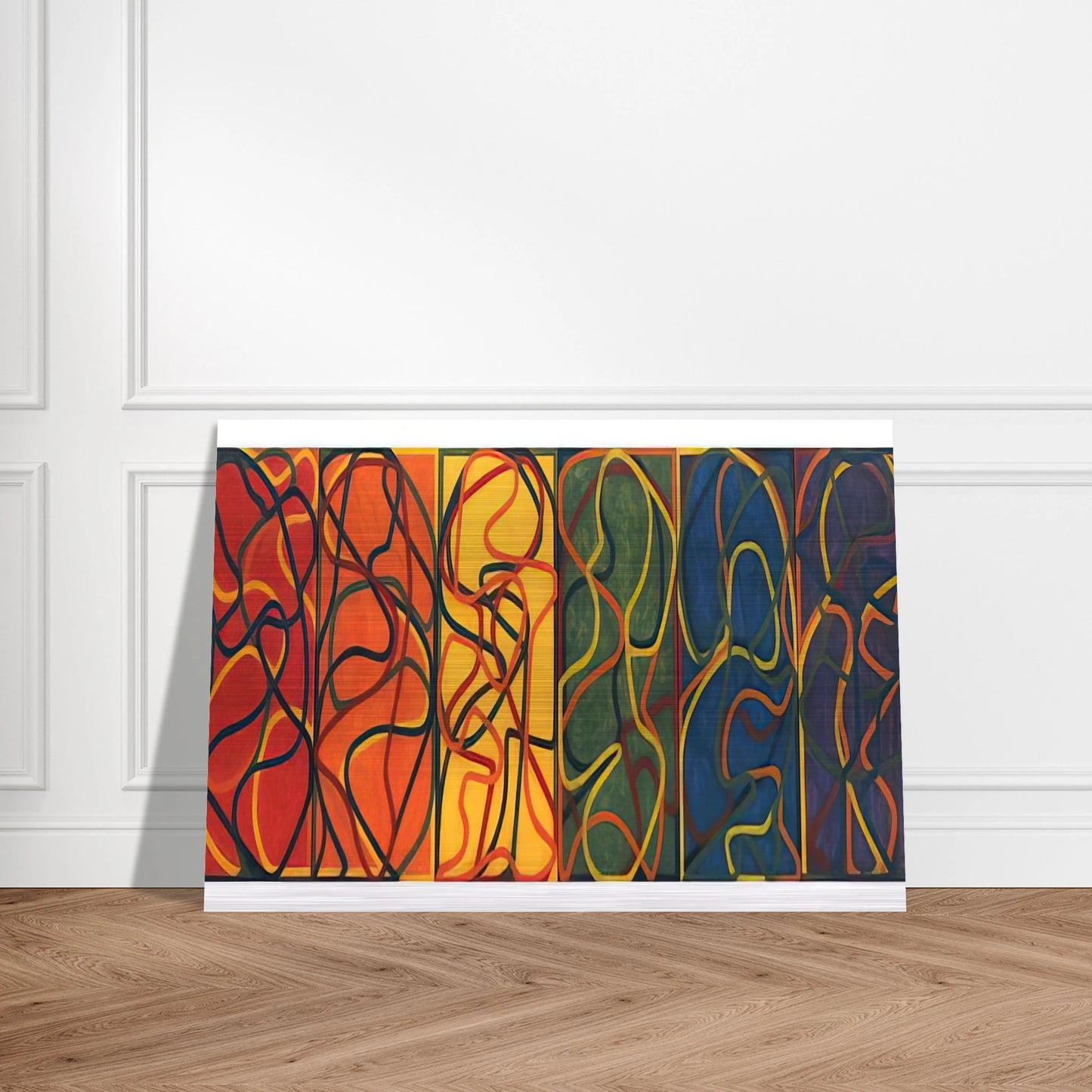The Propitious Garden of Plane Image Version One - 2005 - Brice Marden Brushed Aluminum Print - 70x100 cm / 28x40 inches | Brice Marden Aluminum Print | Brice Marden Prints