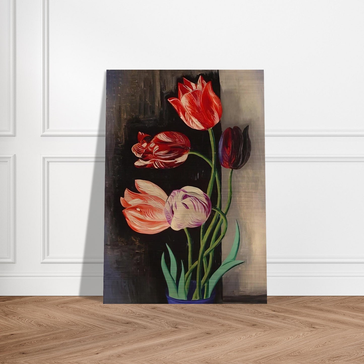 TULIPS - Moise Kisling Brushed Aluminum Print - 70x100 cm / 28x40 inches | Moise Kisling Aluminum Print | Moise Kisling Prints