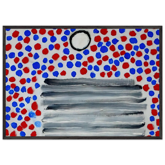 Spots - 1967 - Forrest Bess 70x100 cm / 28x40 inches Framed Art Print – Black Wooden Frame