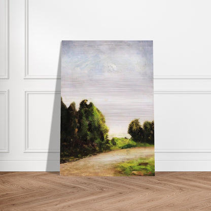 PAESAGGIO 1904 - Carlo Carra Brushed Aluminum Print - 70x100 cm / 28x40 inches | Carlo Carra Aluminum Print | Carlo Carra Prints