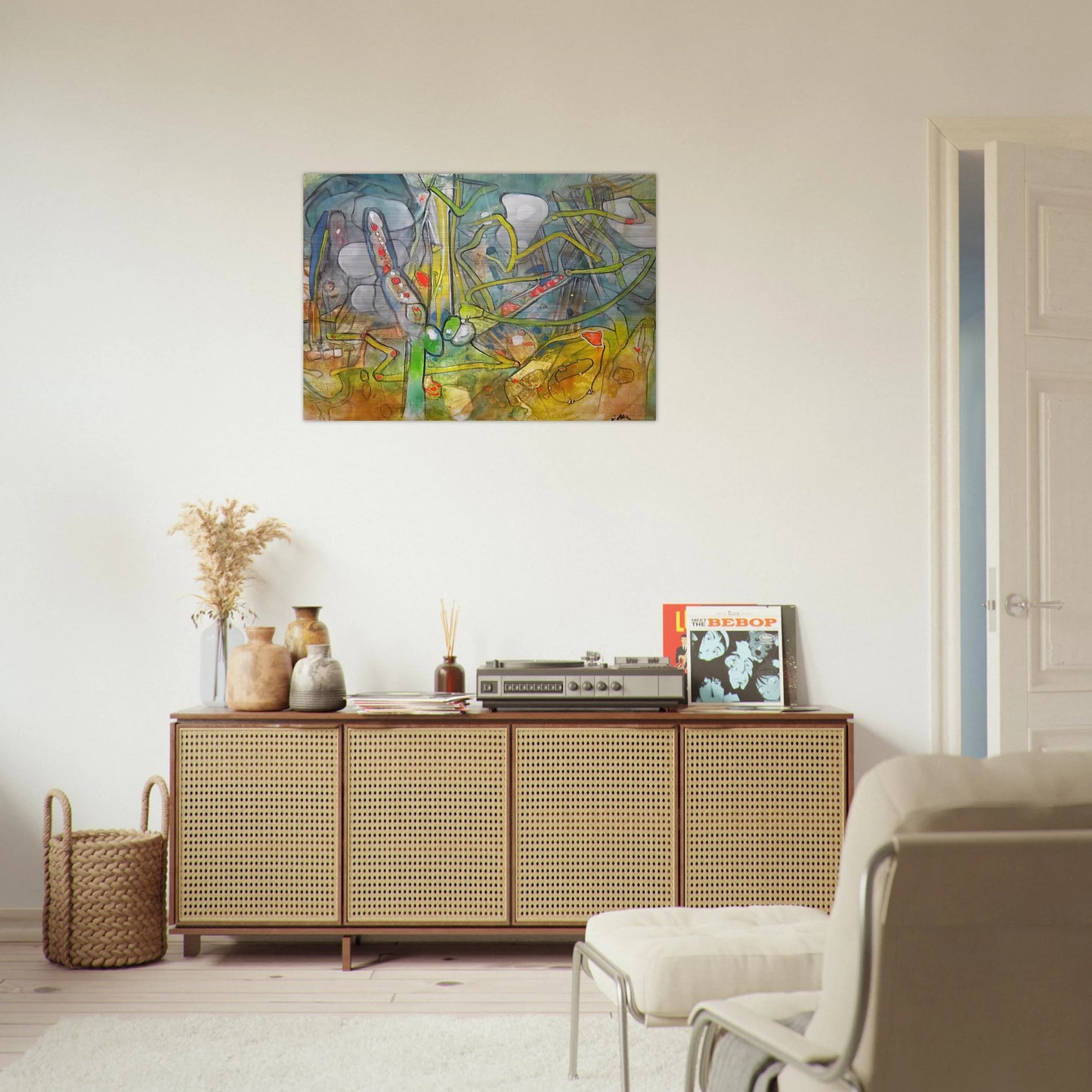 ATLAS DE MEDICATION - Roberto Matta Brushed Aluminum Print - 70x100 cm / 28x40 inches | Roberto Matta Aluminum Print | Roberto Matta Prints