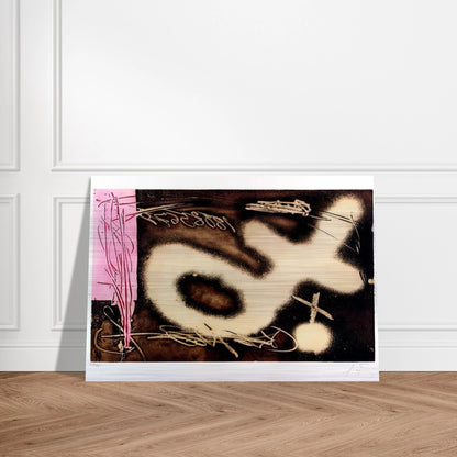 EL P NDULO INM VIL I 1982 - Antoni Tapies Brushed Aluminum Print - 70x100 cm / 28x40 inches | Antoni Tapies Aluminum Print | Antoni Tapies Prints