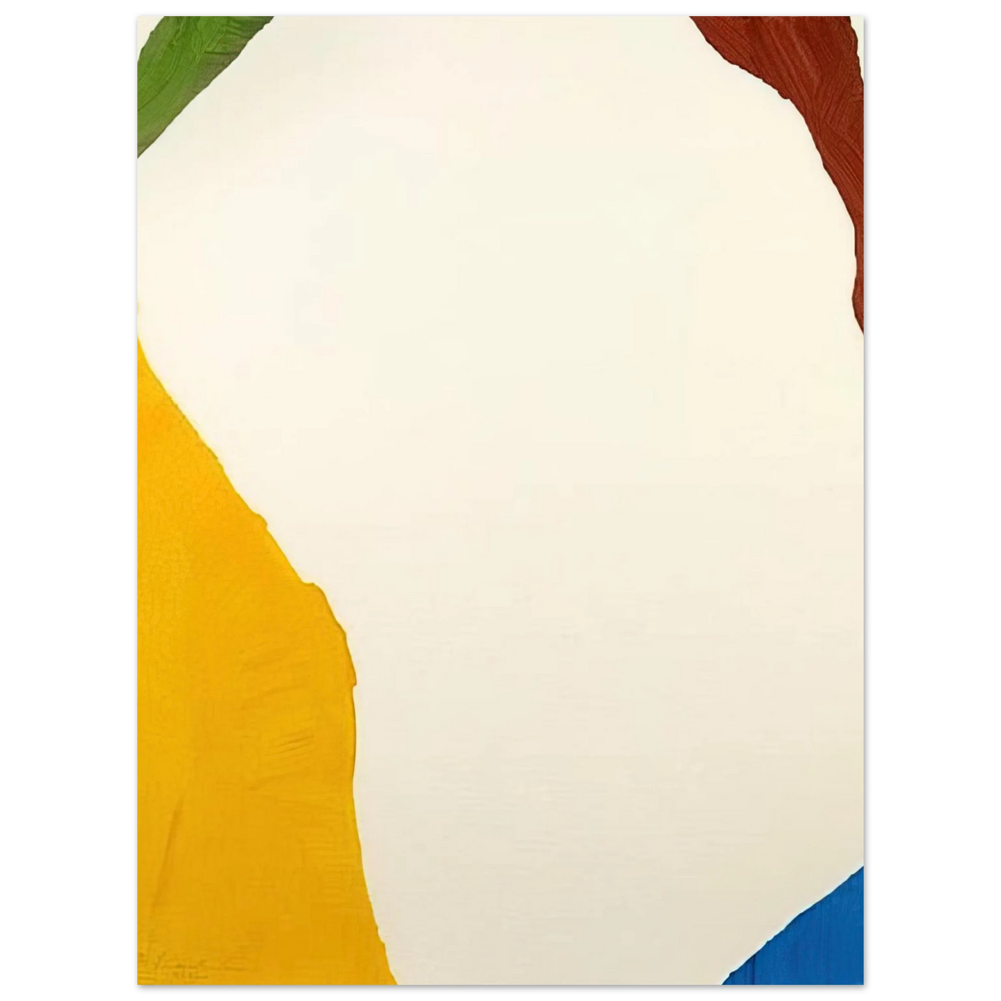 Helen Frankenthaler - Wind Directions - 1970 Wall art - 15x20 cm / 6x8 inches - Premium Wooden Framed Poster With Fine Art Paper-canvas - Wood frame