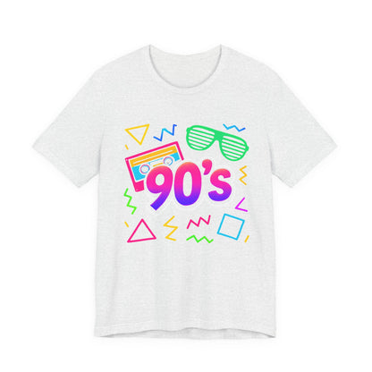 Oldschool-Musik der 90er – Arcade-Vibes. Klassischer 90er-Jahre-Vintage-Look. Retro-T-Shirt „I Heart The Nineties“ aus den 90ern.