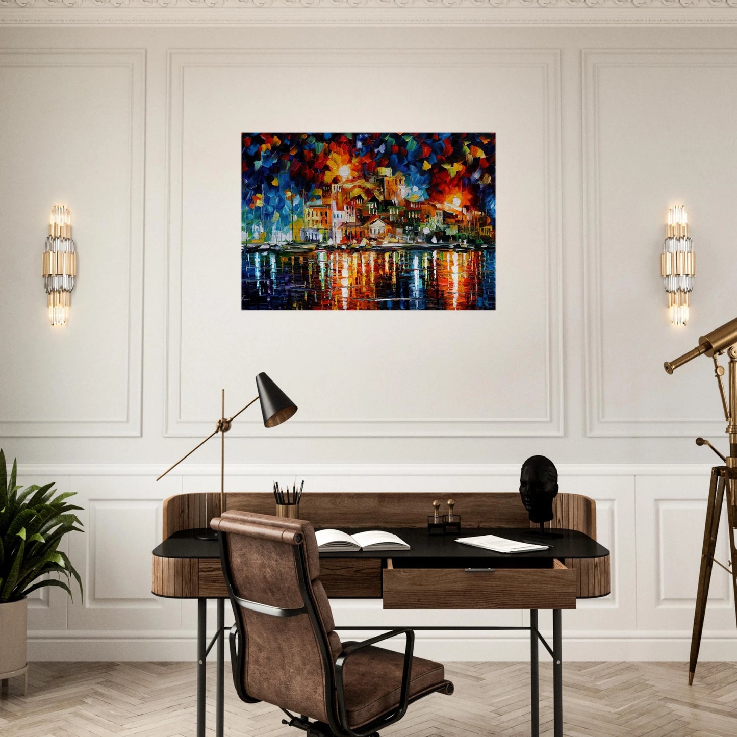 Leonid Afremov - Leonid Afremov Brushed Aluminum Print - 70x100 cm / 28x40 inches | Leonid Afremov Aluminum Print | Leonid Afremov Prints