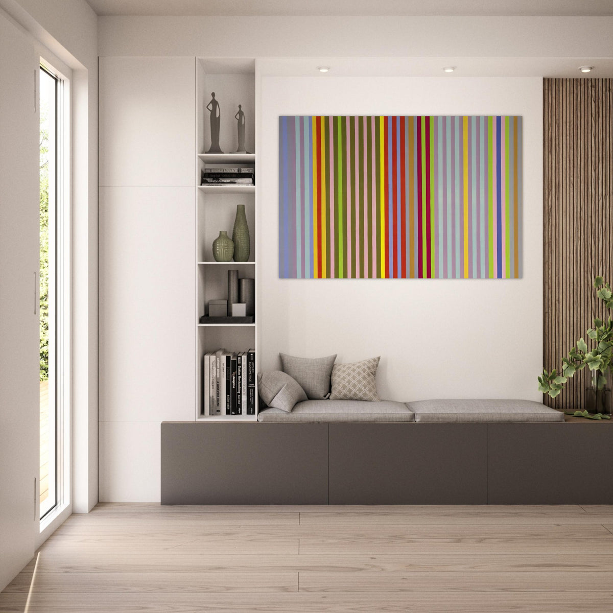 Apricot Ripple - 1968 - Gene Davis Art Prints - 100x150 cm / 40x60″ inches | Gene Davis Poster | Gene Davis Prints