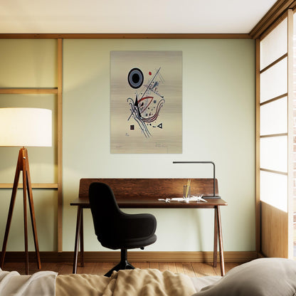 BLUE 1922 - Wassily Kandinsky Brushed Aluminum Print - 70x100 cm / 28x40 inches | Wassily Kandinsky Aluminum Print | Wassily Kandinsky Prints