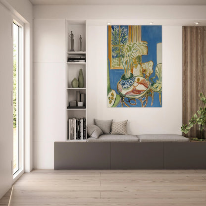 BLUE INTERIOR 1947 - Henri Matisse Art Prints - 100x150 cm / 40x60″ inches | Henri Matisse Poster | Henri Matisse Prints