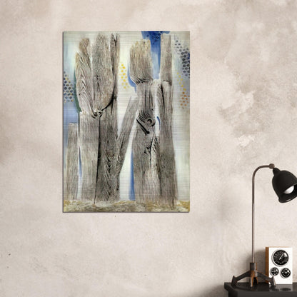 The Blue Forest - Max Ernst Brushed Aluminum Print - 70x100 cm / 28x40 inches | Max Ernst Aluminum Print | Max Ernst Prints