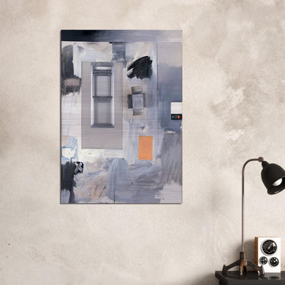 TROPHY V FOR JASPER JOHNS 1962 - Robert Rauschenberg Brushed Aluminum Print - 70x100 cm / 28x40 inches | Robert Rauschenberg Aluminum Print | Robert Rauschenberg Prints