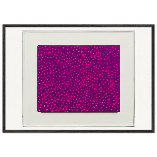 NETS 70 - Yayoi Kusama 70x100 cm / 28x40 inches Framed Art Print – Black Wooden Frame