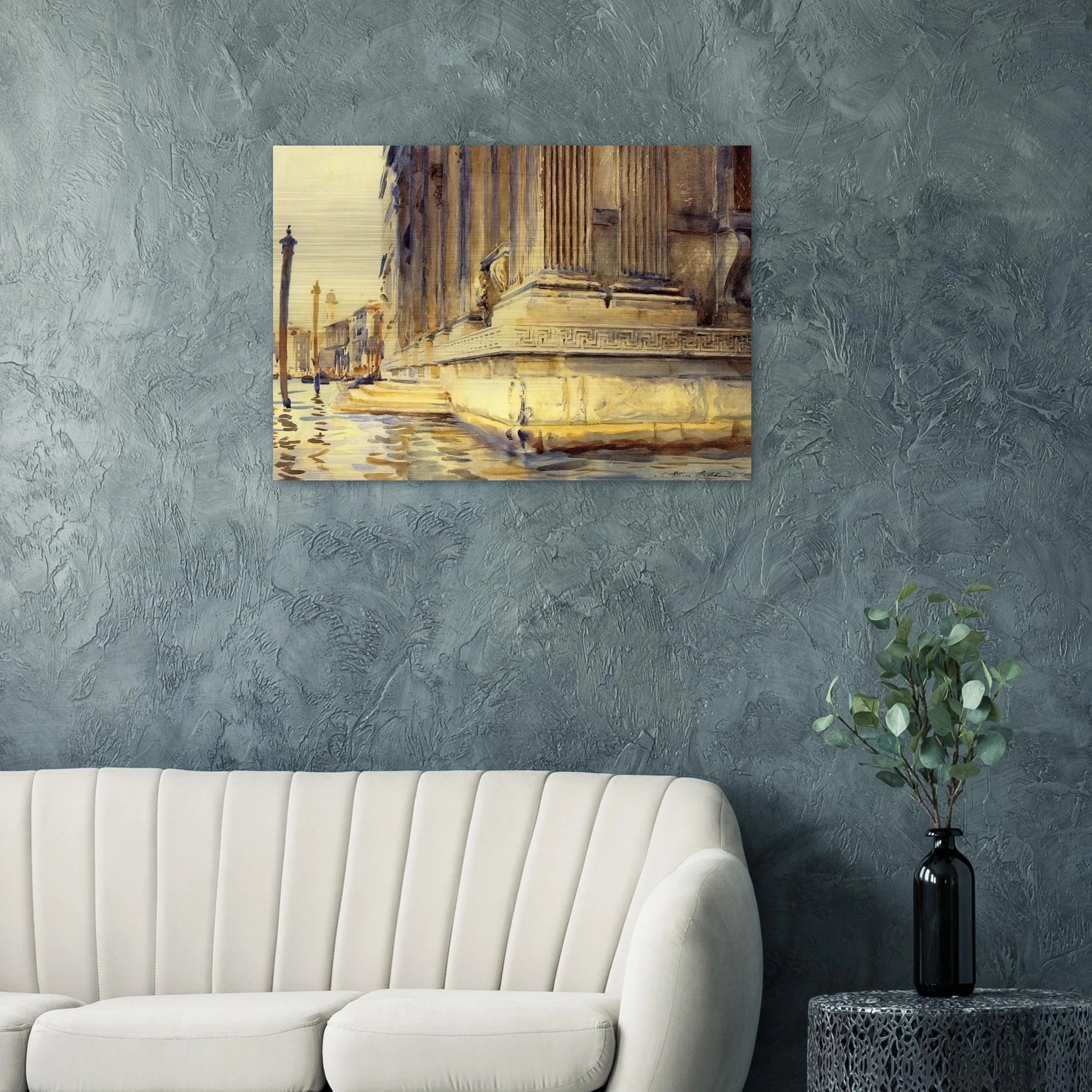 Palazzo Grimani - John Singer Sargent Brushed Aluminum Print - 70x100 cm / 28x40 inches | John Singer Sargent Aluminum Print | John Singer Sargent Prints