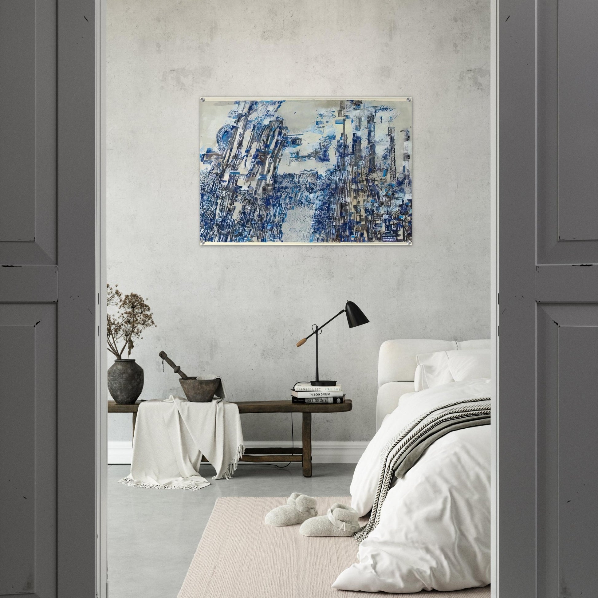 L'invasion - Tachisme - Maria Helena Vieira da Silva Acrylic Print - 70x100 cm / 28x40″ inches