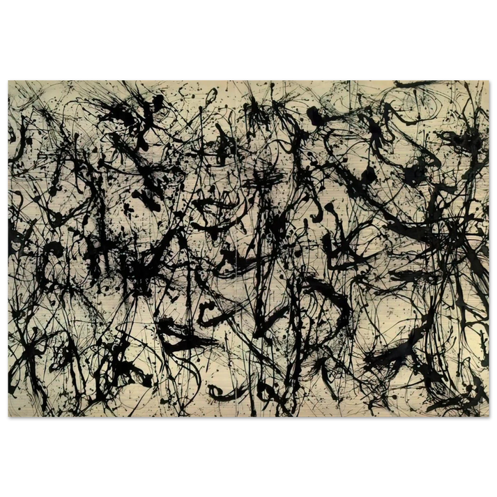 NUMBER 32 1950 - Jackson Pollock Brushed Aluminum Print - 70x100 cm / 28x40 inches | Jackson Pollock Aluminum Print | Jackson Pollock Prints