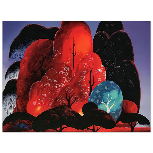 Eyvind Earle - Blazing Glory  75x100 cm / 30x40inches Fine Art Poster