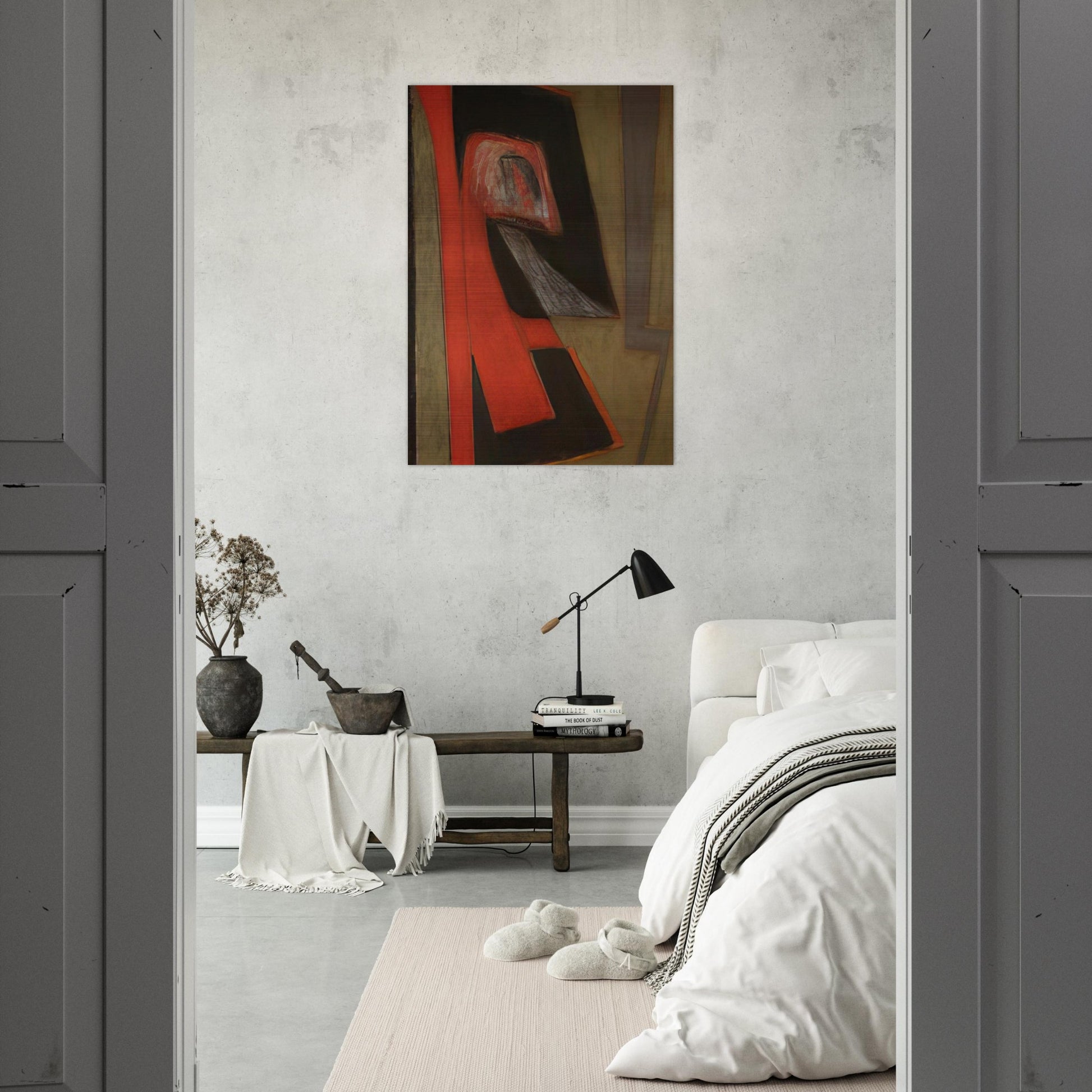The Kiss - 2009 United States - Will Barnet Brushed Aluminum Print - 70x100 cm / 28x40 inches | Will Barnet Aluminum Print | Will Barnet Prints