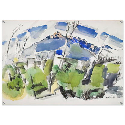 Mt. Chocorua No. 1 - 1926 - John Marin Acrylic Print - 70x100 cm / 28x40″ inches