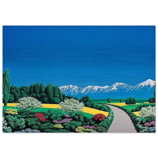 Elv Alps - Hiroshi Nagai Brushed Aluminum Print - 70x100 cm / 28x40 inches | Hiroshi Nagai Aluminum Print | Hiroshi Nagai Prints