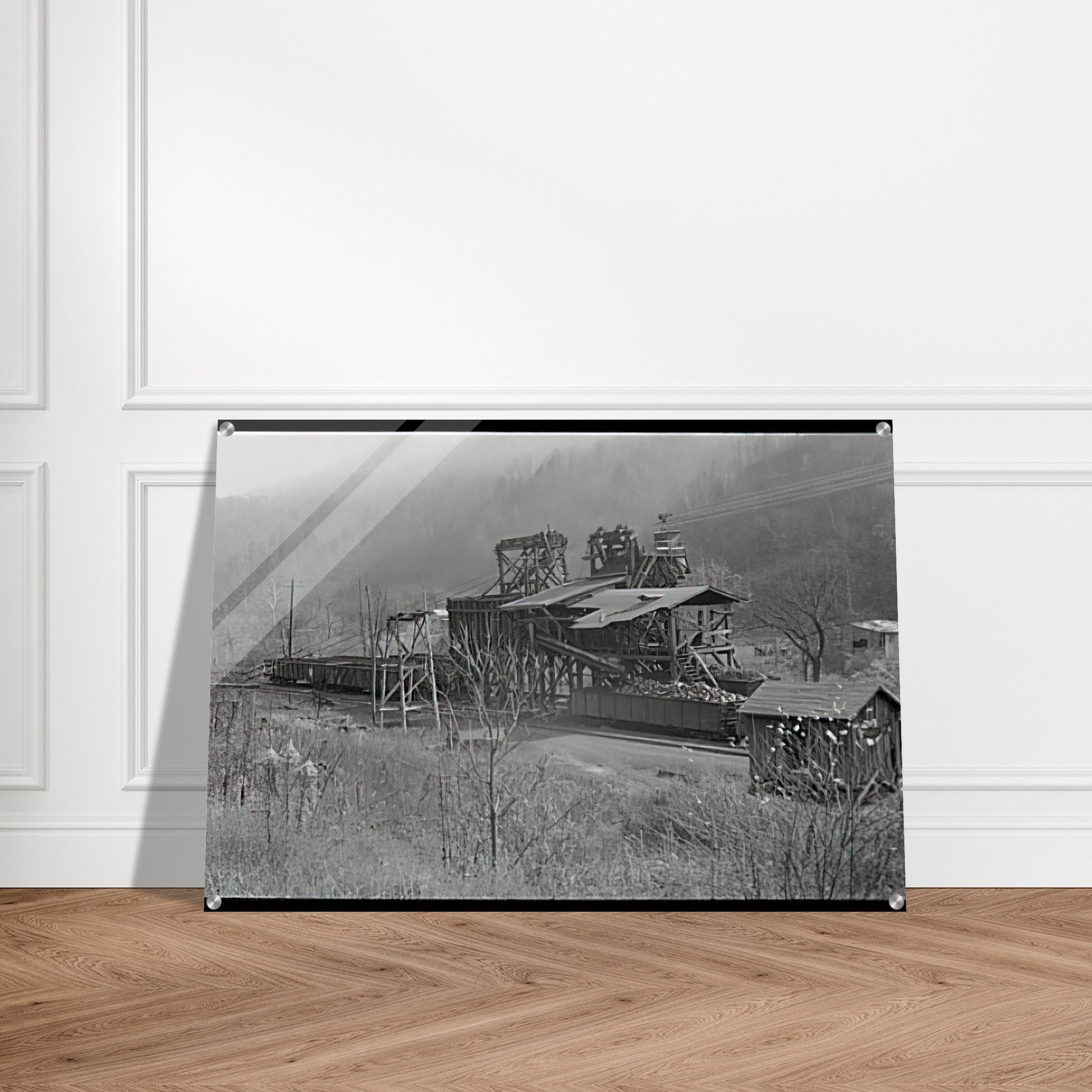 LOADING RECENTLY MINED COAL IN JENKINS 1935 - Ben Shahn Acrylic Print - 70x100 cm / 28x40″ inches