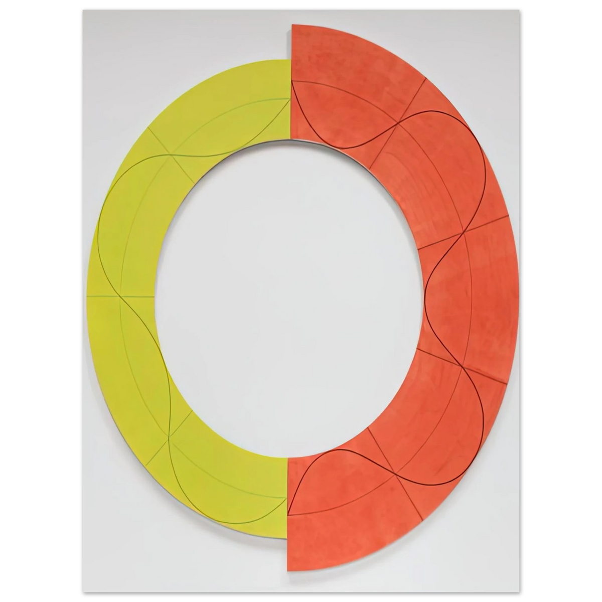Robert Mangold - SPLIT RING IMAGE 1 2009  75x100 cm / 30x40inches Fine Art Poster