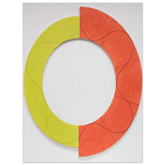 Robert Mangold - SPLIT RING IMAGE 1 2009  75x100 cm / 30x40inches Fine Art Poster