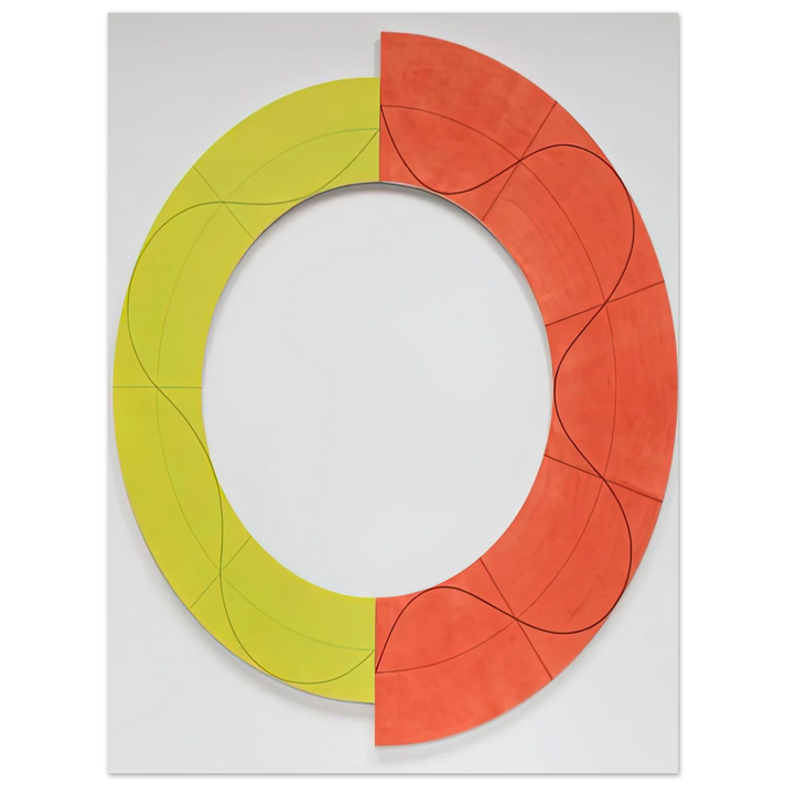 Robert Mangold - SPLIT RING IMAGE 1 2009  75x100 cm / 30x40inches Fine Art Poster