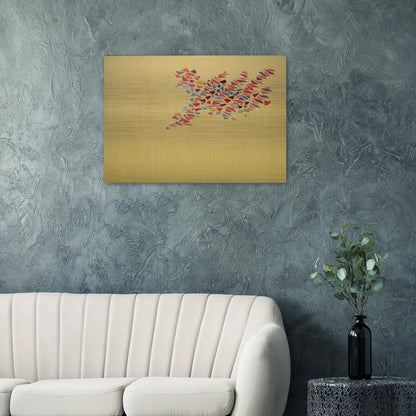 Colors on Pale Yellow - 1975 - Robert Goodnough Brushed Aluminum Print - 70x100 cm / 28x40 inches | Robert Goodnough Aluminum Print | Robert Goodnough Prints