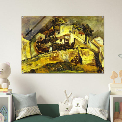 LANDSCAPE AT CAGNES - Chaim Soutine Acrylic Print - 70x100 cm / 28x40″ inches
